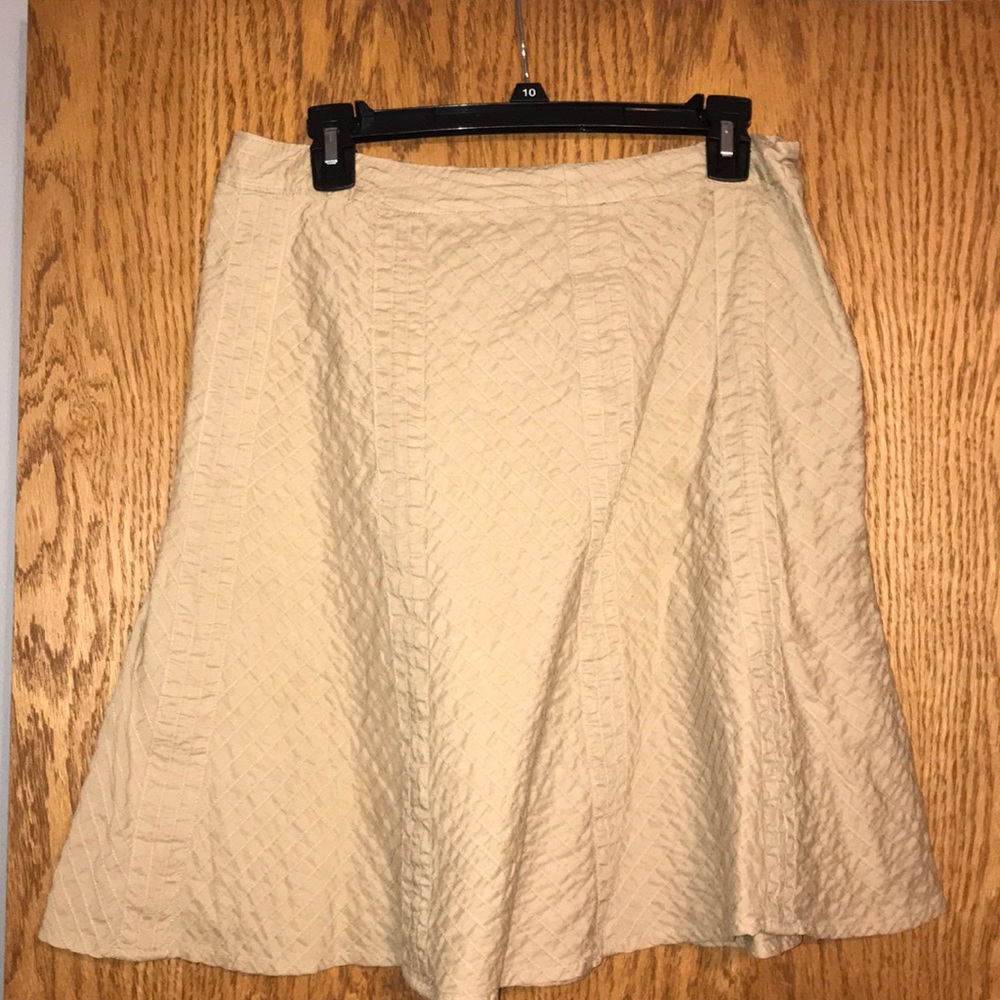 High Waisted Tan Skirt